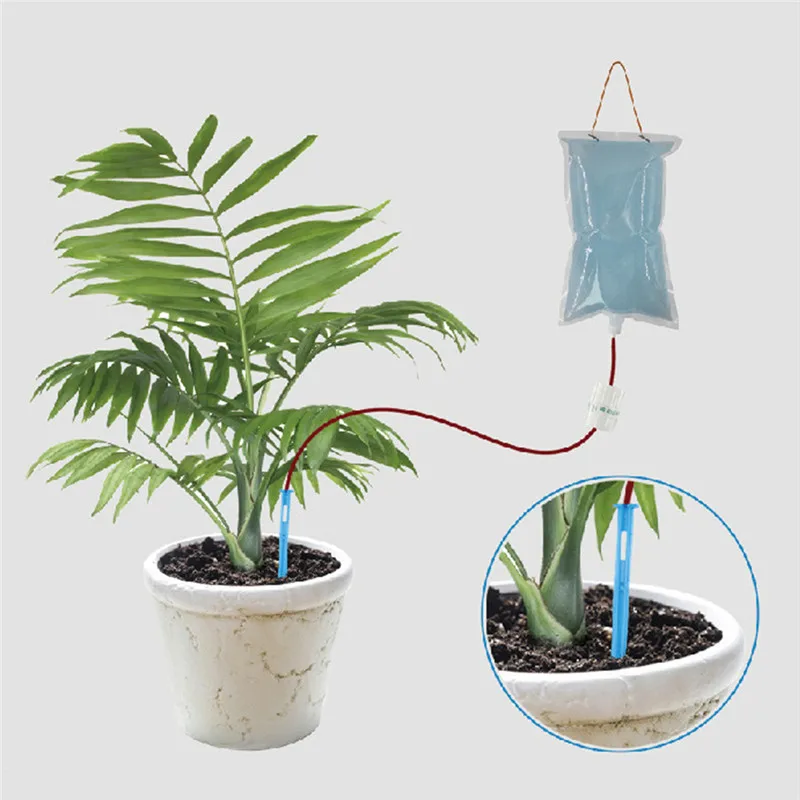 

2Set Drip Device Durable Flower Watering Bag Arrow Lazy Planting Fertilization Plant Irrigation Pot Automatic Tools Water Garden