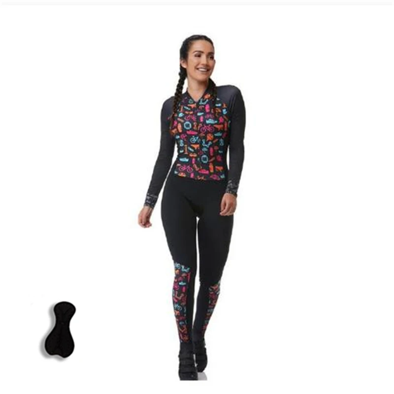 

Women's Cycling Jersey Pro Team Triathlon Sportswear One Piece Jumpsuit Jersey Jumpsuit Cycling Suit Set Cycling Suit Jumpsuit