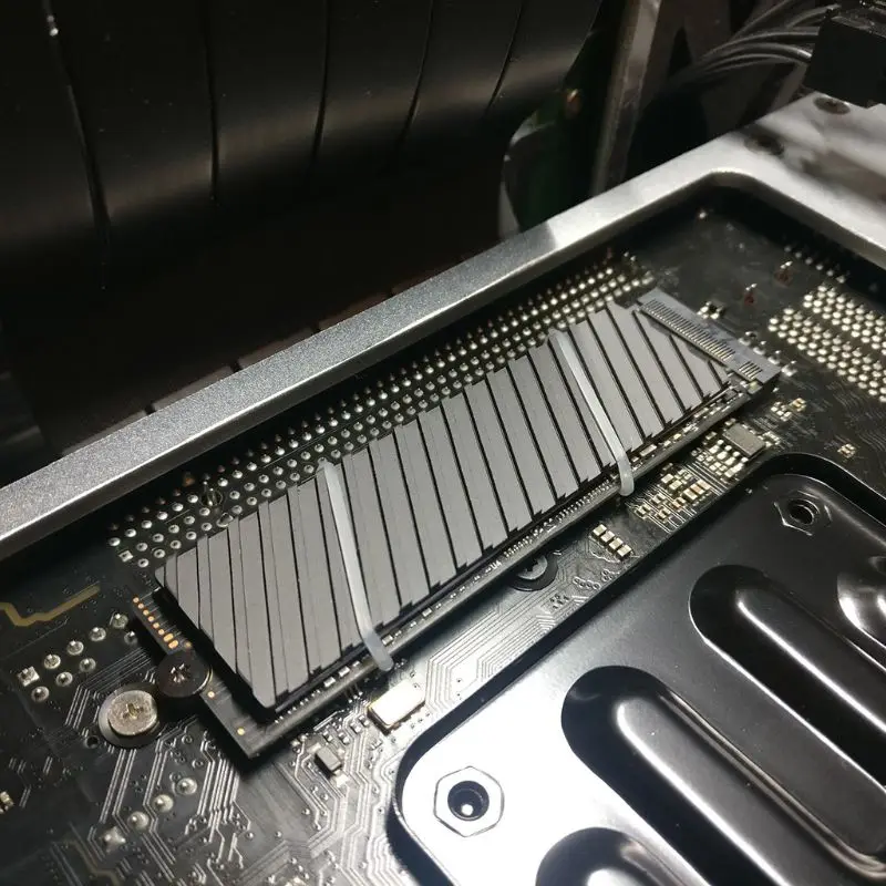 Графиновый радиатор M.2 NGFF 2280 PCI-E NVME SSD из чистой меди термопрокладка охладитель |