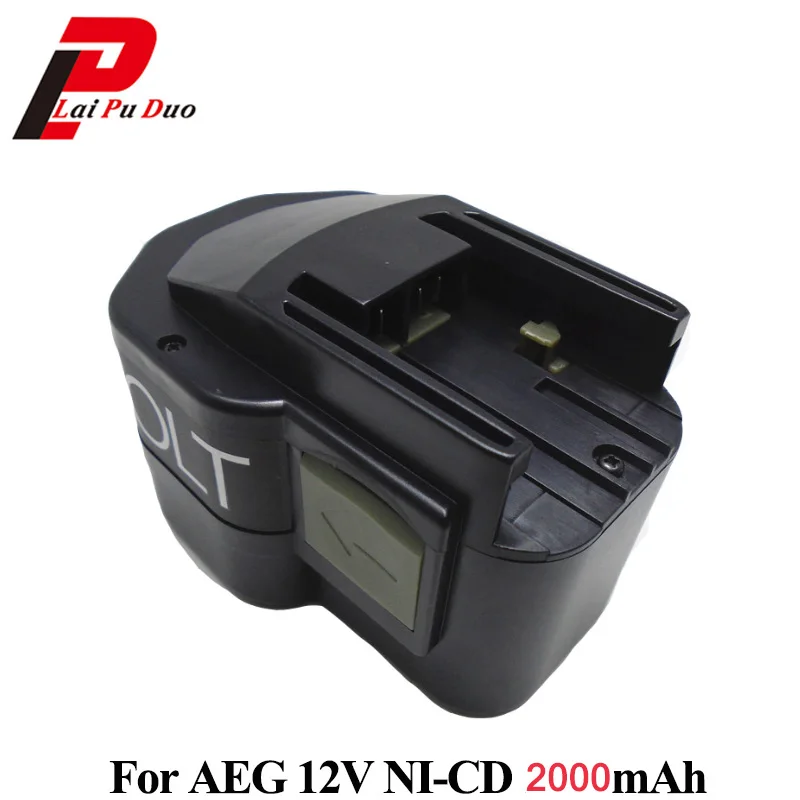 2000 мА/ч 12V Ni-CD Замена Мощность инструмент Батарея для AEG:B12/BF12/BX12/bxl12/MXS12/MX12 |