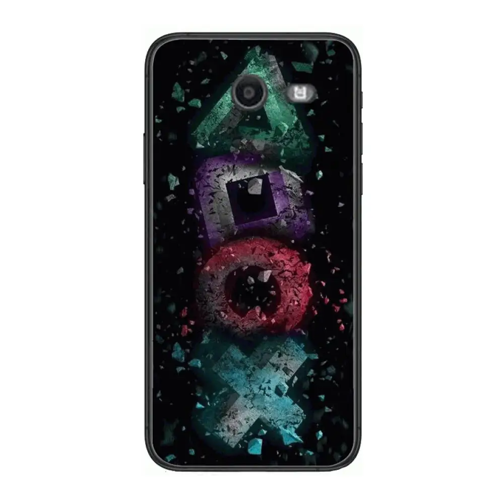 

Luxury Playstation ps4 Phone Case Hull For Samsung Galaxy J 4 3 5 6 7 8 EU 2018 Plus 2017 Black Shell Art Cell Cover TPU