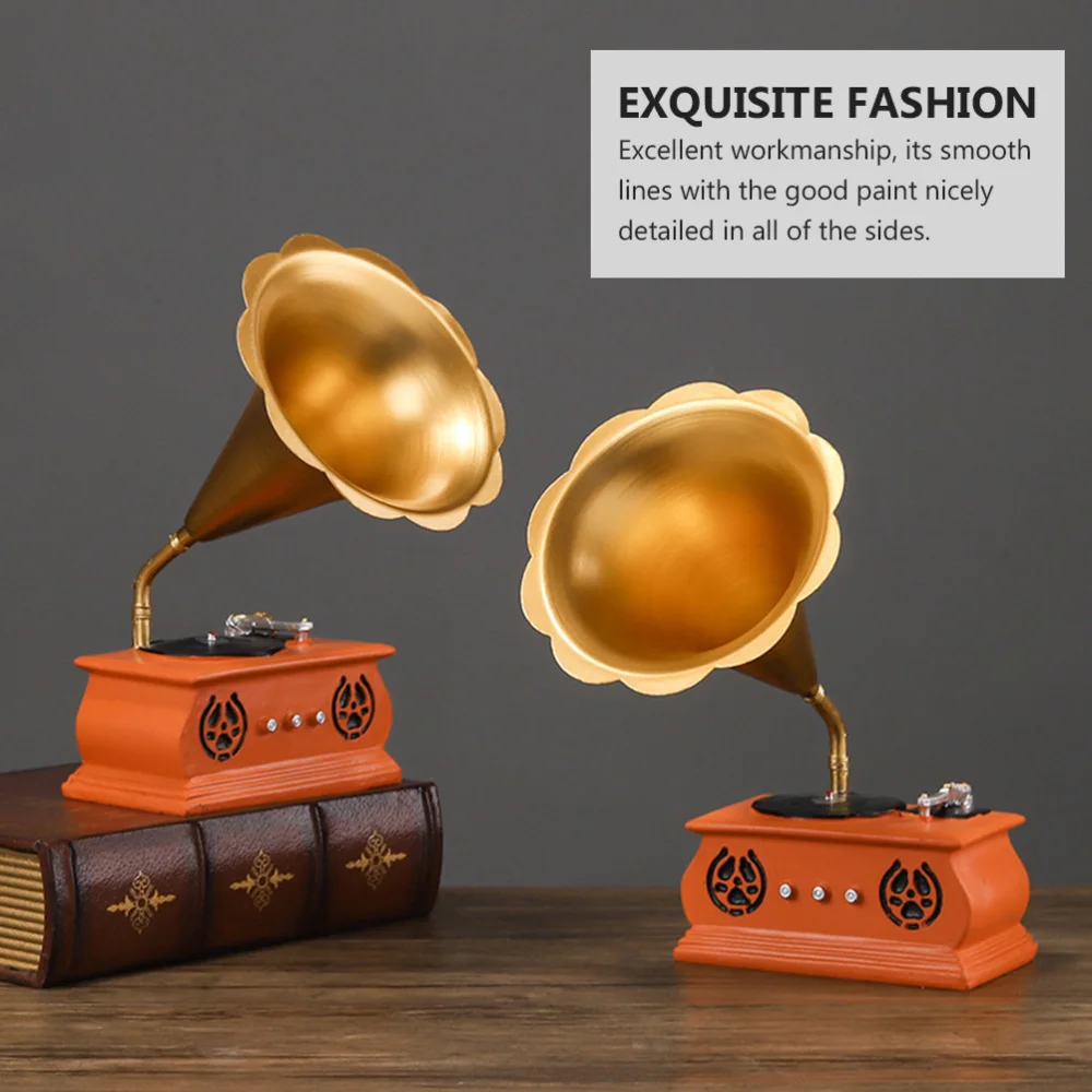 1 шт. фонограф Винтаж украшение для дома в классическом стиле орнамент Desktop