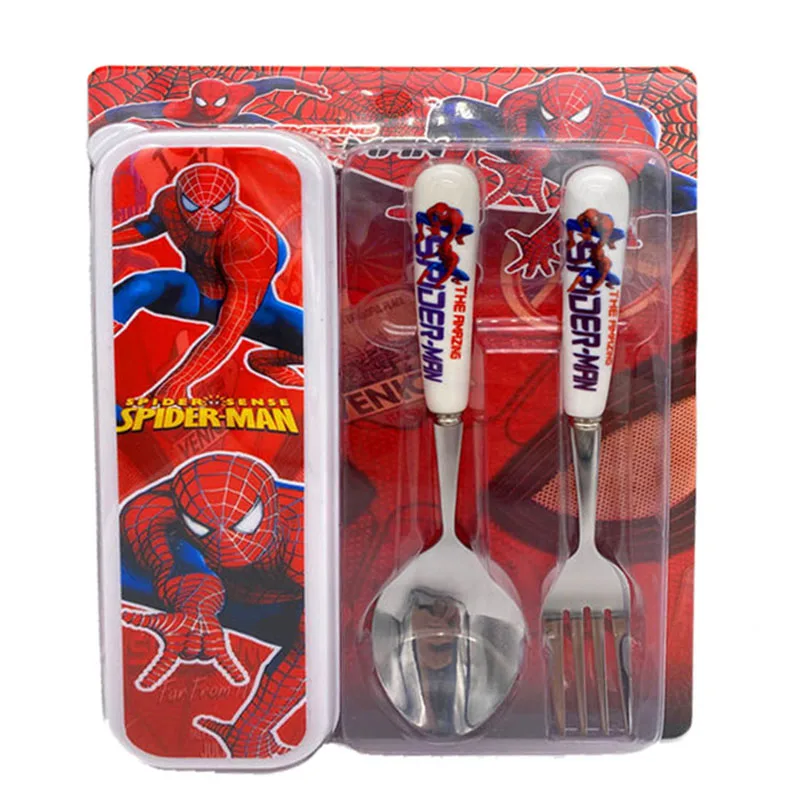 Набор посуды из мультфильма холодные автомобили Человек-паук |