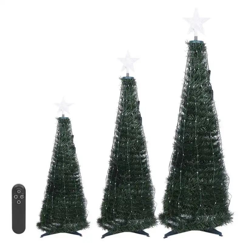 

18 Цвета Рождественская елка лампа Водонепроницаемый дистанционного Управление светодиодные рождественские светильник украшения 120V