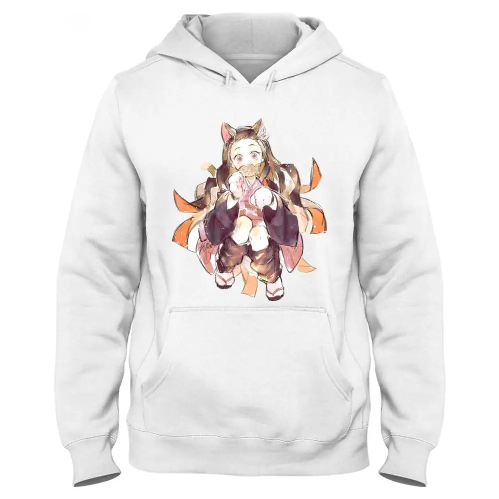 

Demon Slayer Kamado Tanjirou Illustration Fashion Thick Hoodie with Pocket Leisure Junior sweatsuit