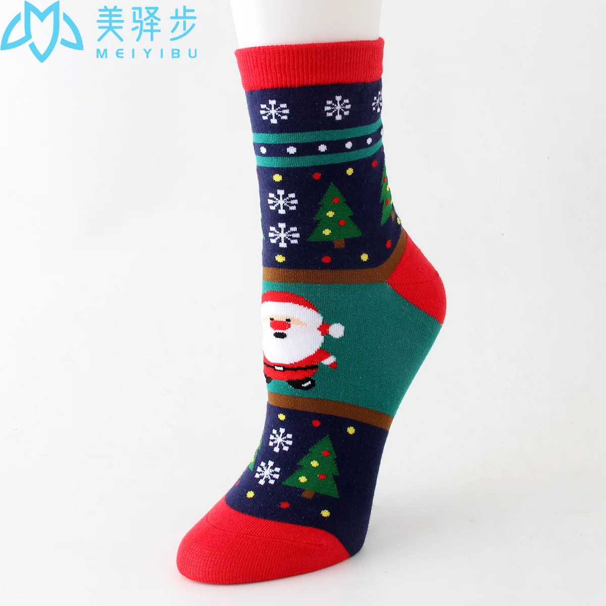 12 Pairs Per Set Korean Fashion Cartoon Christmas Socks Hot Sale Festival Cute Elk Socks Factory Direct Sales
