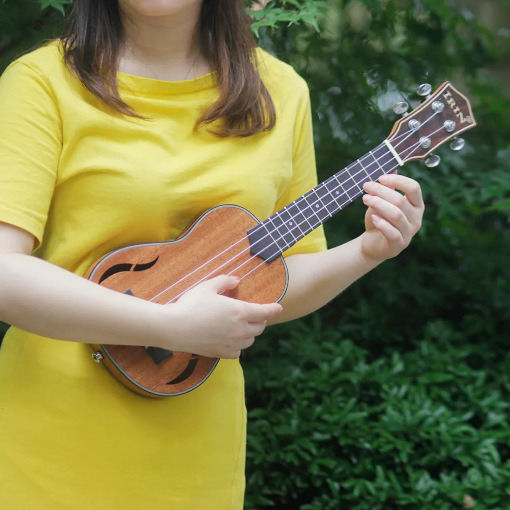 4 струнные гитары укулеле 21 дюймов грецкий орех дерево красное Обучающие