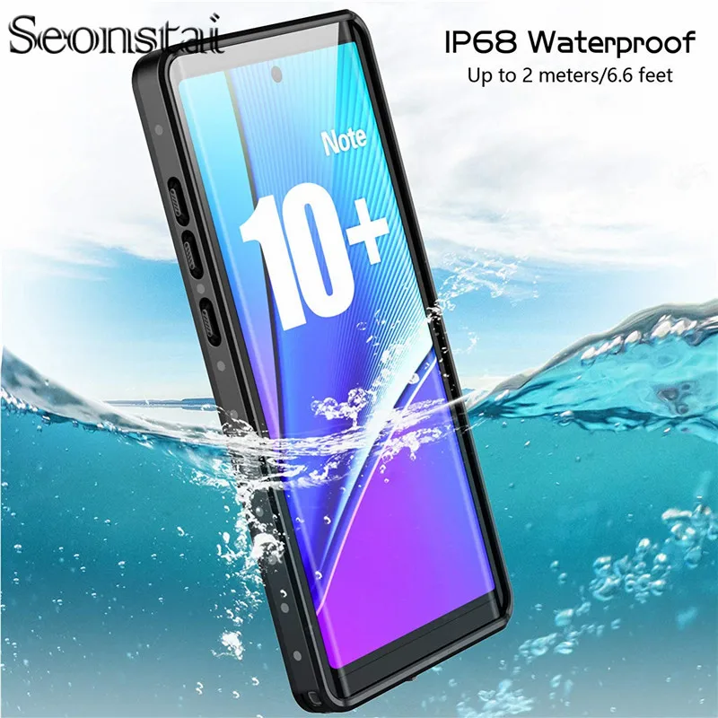 

For Samsung Note 10 Plus Waterproof Cover for Galaxy S10 Plus Swimming Diving Case for Samsung S10e Note10 Water Resistant Funda