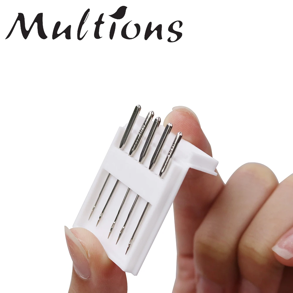 5/10 шт. серебряные иглы для швейной машинки Шариковые из нержавеющей стали