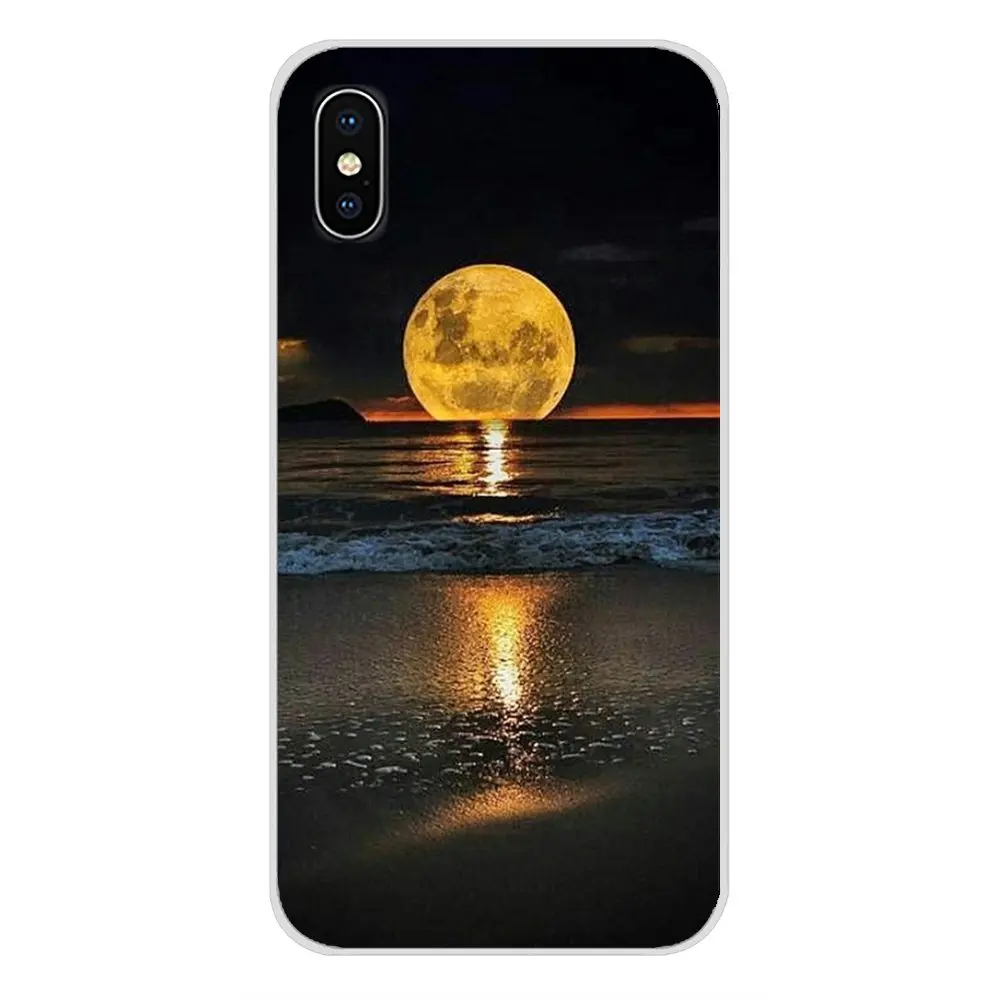 Силиконовый чехол для телефона с красивым рисунком Луны samsung Galaxy S3 S4 S5 Mini S6 S7 Edge S8 S9