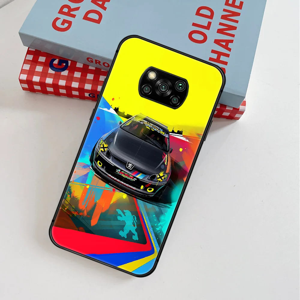 

PEUGEOT Sport Car Luxury Cool Phone Case For Xiaomi Mi Note 10 A3 9 MAX 3 A2 8 9 Lite Pro Ultra black Cell Tpu Waterproof Soft