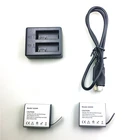 Новинка, Экшн-камера Firefly 8S 8SE 7SE 7S X, 3,85 В, 1200 мАч, сменный аккумулятор 2 в 1, зарядное устройство S009R