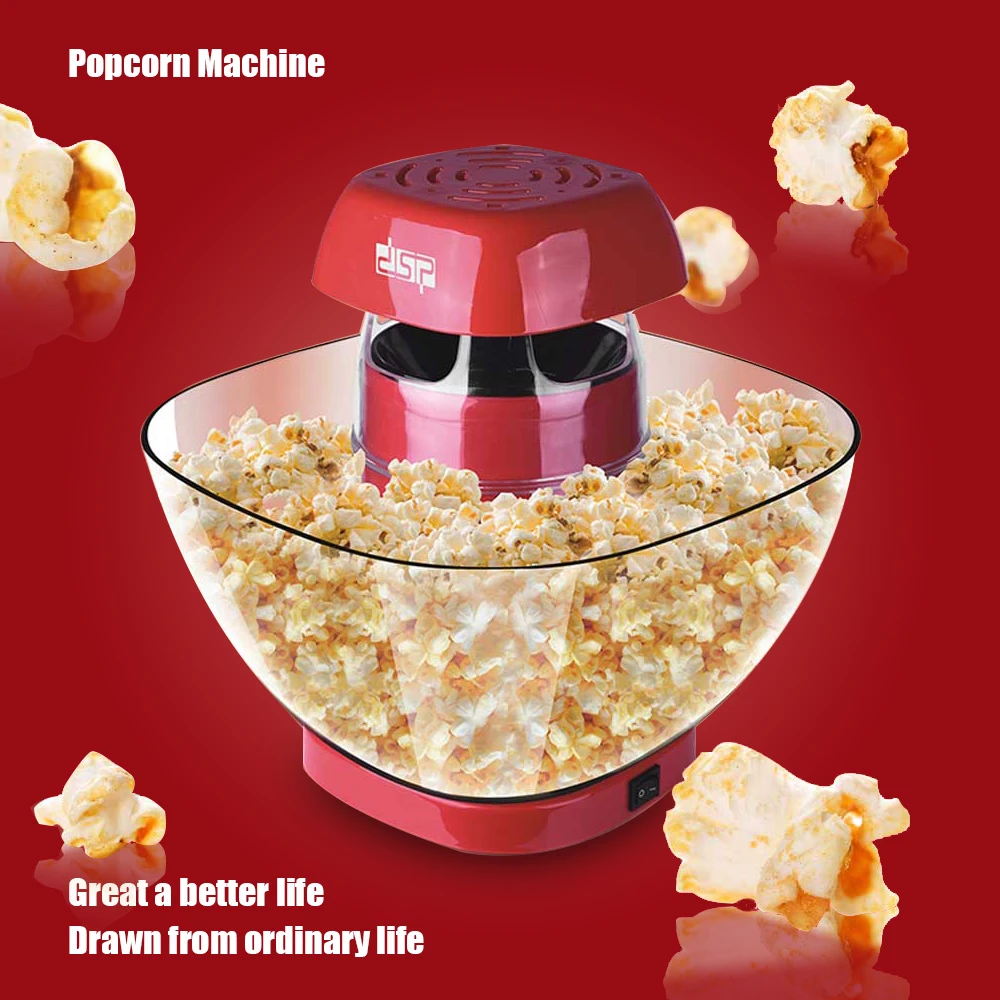 

Popcorn popper Popcorn Maker Popcorn Machine Electric No Oil Needed for Home Family Kids