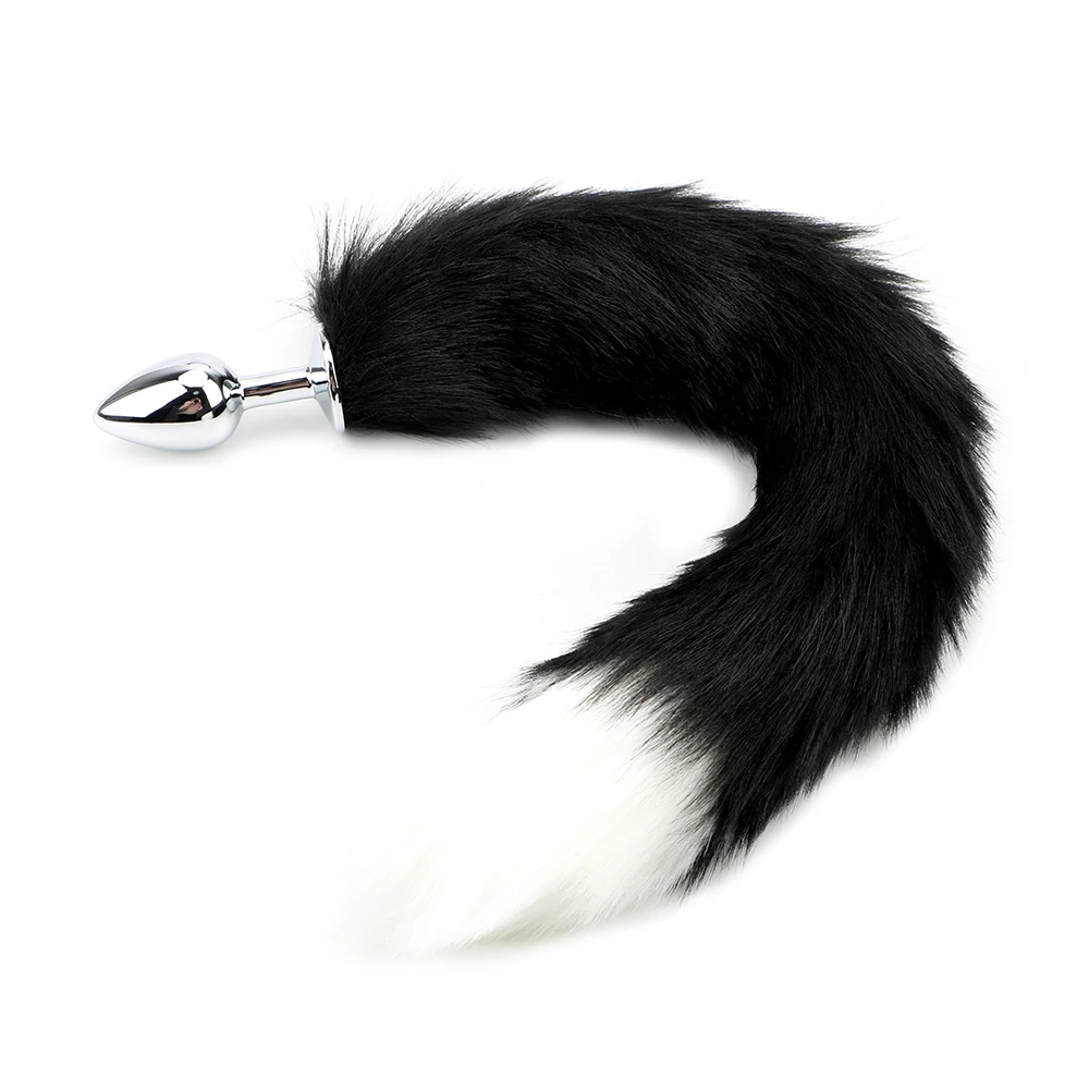 Анальная пробка OLO симпатичная мягкая металлическая для косплея гладкая на ощупь