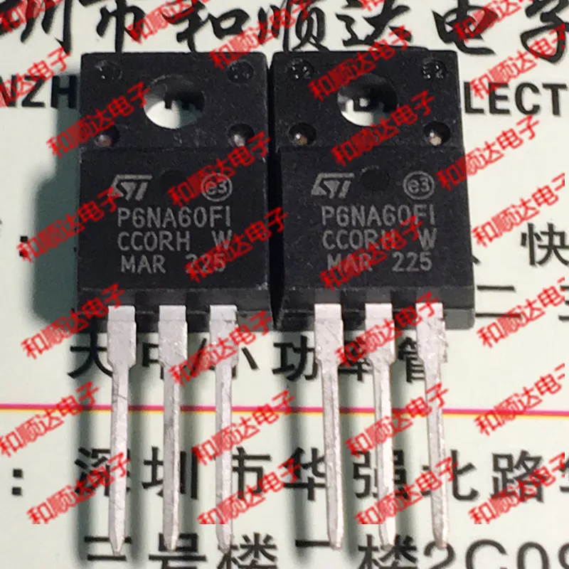 

10pcs/lot STP6NA60FI P6NA60FI New spot TO-220F 600V