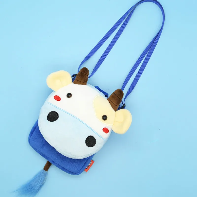 

Animal cow children messenger bag cute cartoon shoulder bag girl bag cartoon mobile phone bag
