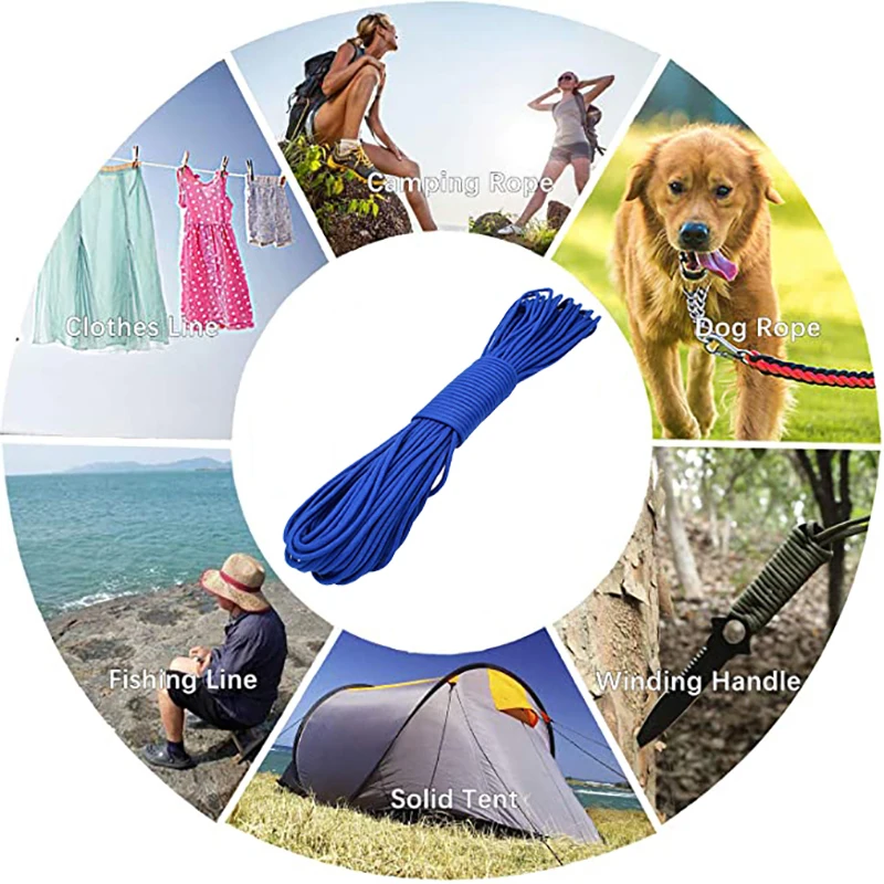 Паракорд для выживания диаметром 4 мм 5 метров 7 сердечников | Спорт и развлечения