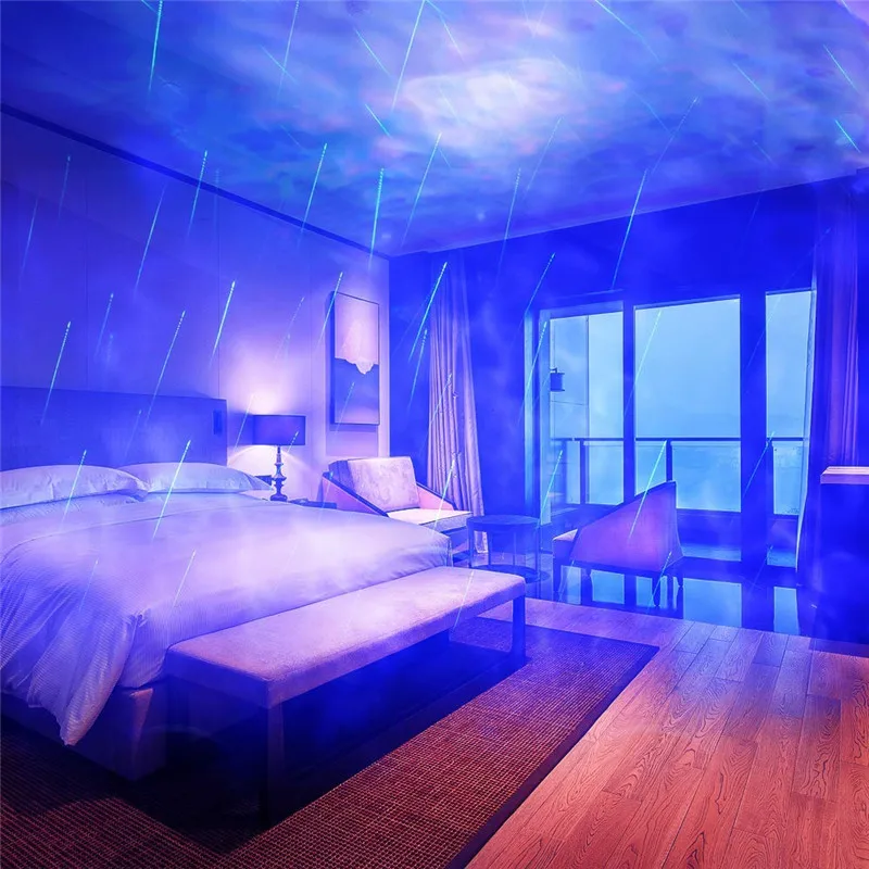 Рождественский проектор океанских волн с дистанционным управлением наружные