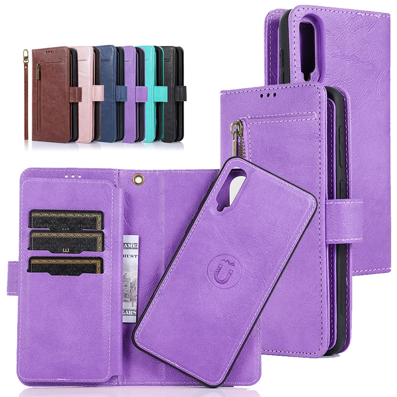 

Luxury Leather Case For Samsung Galaxy A51 A71 A50 A70 A10 A20 A30 M10 A8 A7 A6 Plus 2018 Flip Wallet Phone Bag Cover Card Coque