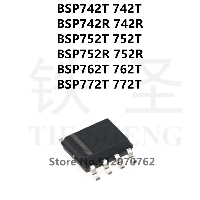 10 шт./лот BSP742T 742T BSP742R 742R BSP752T 752T BSP752R 752R BSP762T 762T BSP772T 772T SOP-8 | Электронные компоненты и