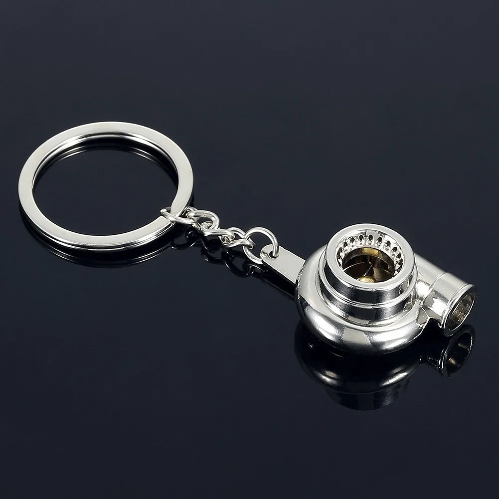 

Chrome Spinning Keychain High Quality Replacement Turbo Turbine Unisex