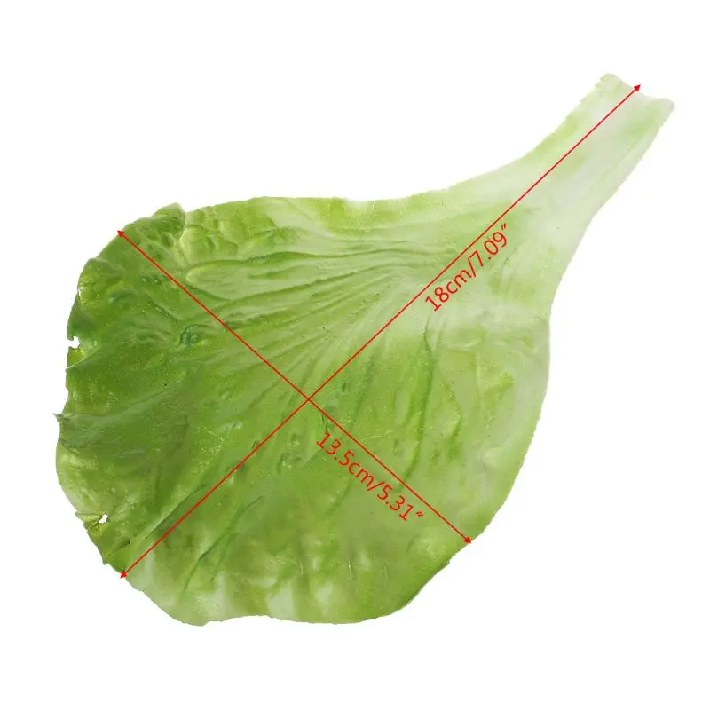 

39XB Artificial Vegetable Lettuce Leaves Simulation Fake Lifelike For Home Party Kitchen Festival Decoration