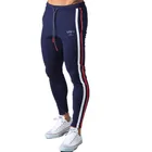 Мужские обтягивающие повседневные брюки для пробежек, спортивные штаны для бега, мужские спортивные брюки для тренажерного зала, спортивные брюки для бодибилдинга, хлопковые спортивные брюки