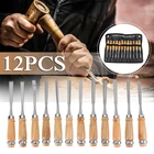 Профессиональный нож для резьбы по дереву, 12 шт.