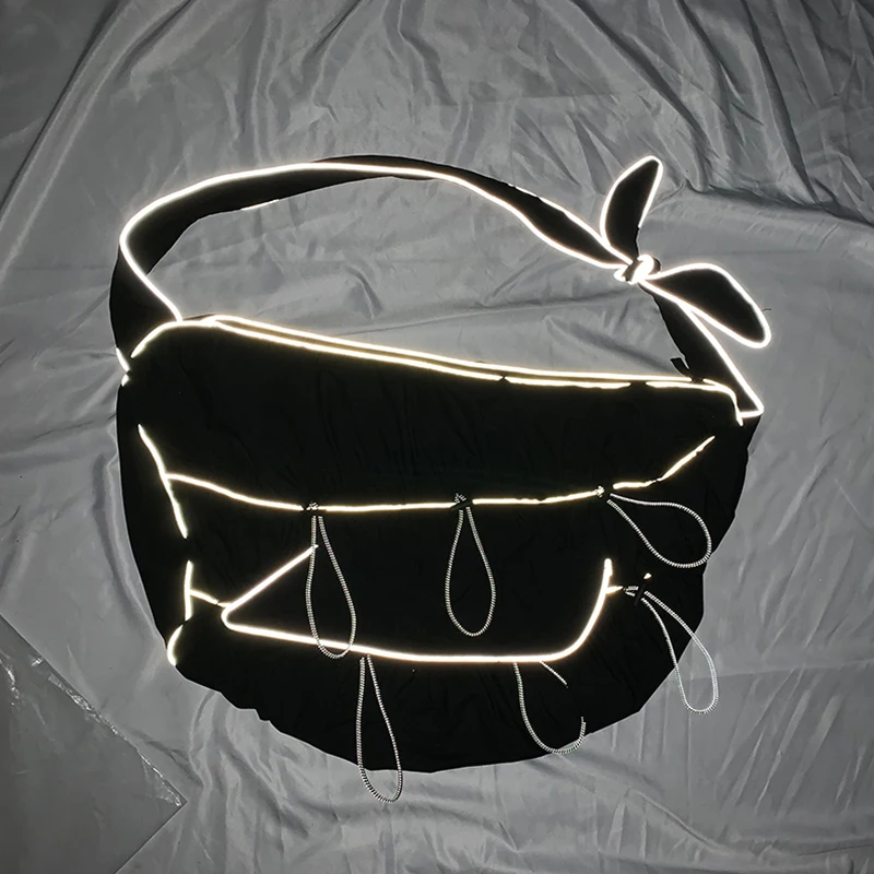 Модная Светоотражающая мужская сумка на плечо уличная Водонепроницаемая