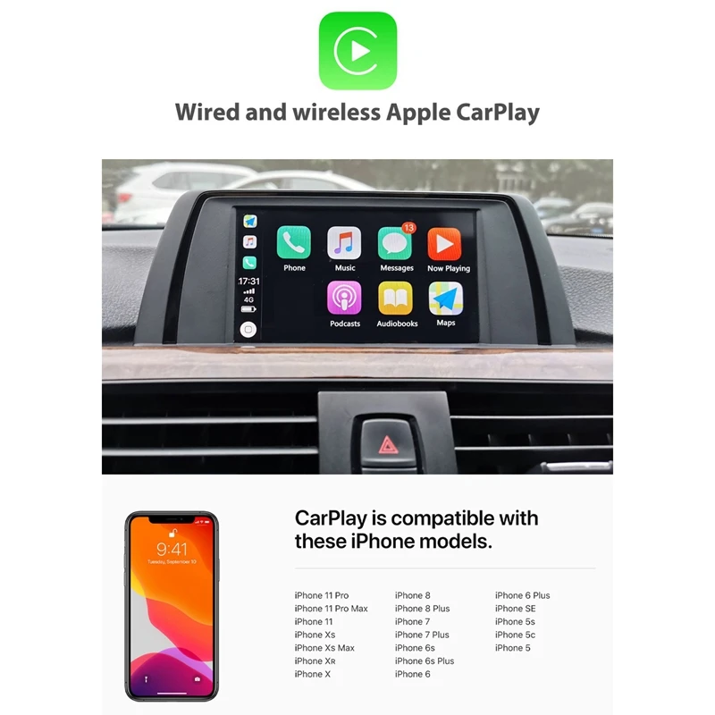AU05-автомобиль Беспроводной для Carplay активатор Android Интерфейс авто BMW НБТ F10 F20 F30 X1 X3