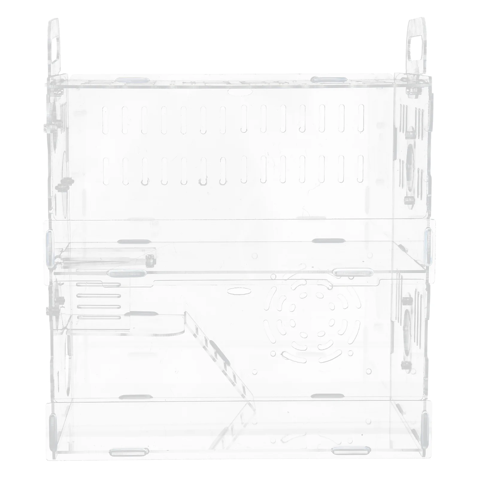 

1pc Guinea Cage Transparent Acrylic Hamster Castle Villa Chinchilla House