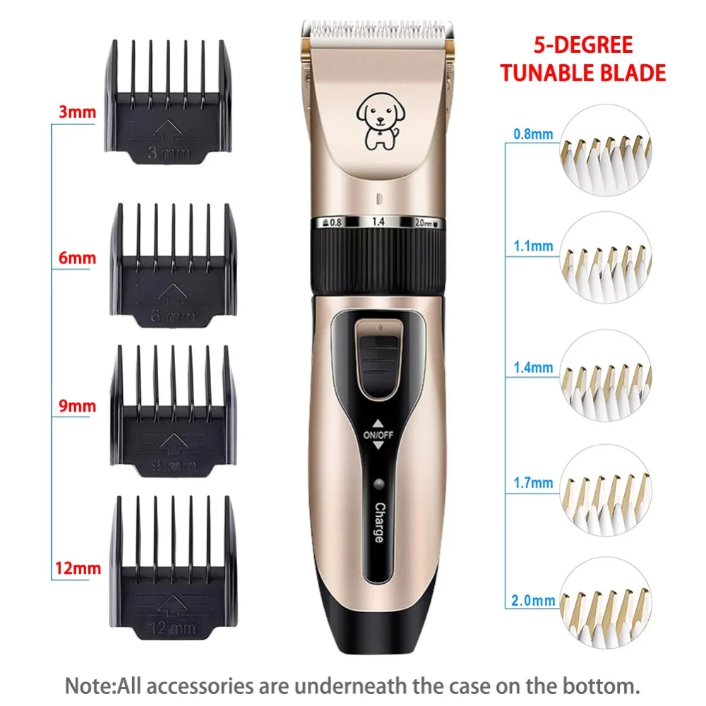 

Dicway Pet Cat Hair Clippers for dogs Rechargeable Grooming Shaver professional Set Electric Shear Hair Trimmer for Animal kit