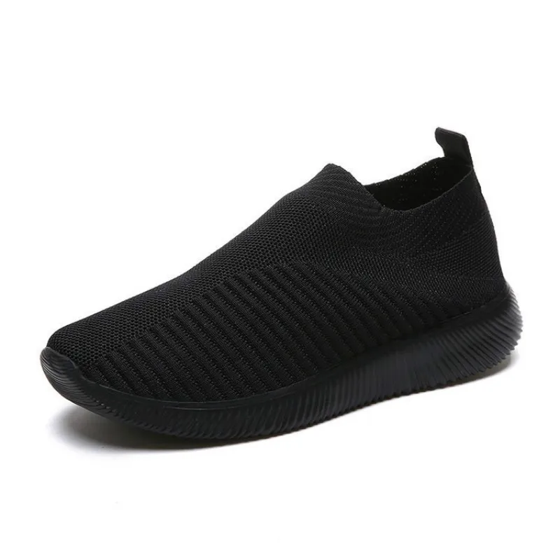

Breathable Mesh Platform Sneakers Women Slip On Soft Ladies Casual Running Shoes Woman Knit Sock Shoes Flats Plus Size 43