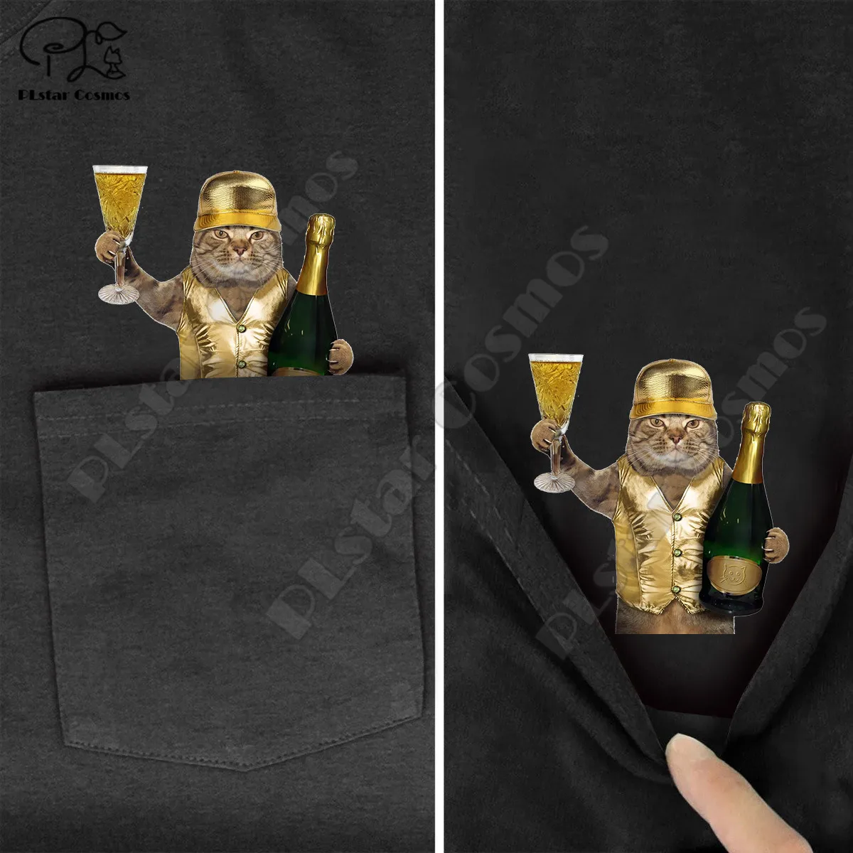 Мужская и женская футболка PLstar Cosmos летняя черная хлопковая Футболка с принтом