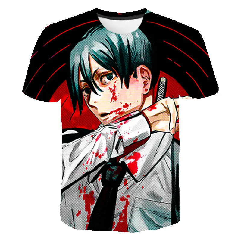 

Футболка Мужская/женская с 3D-принтом бензопилы, Модный повседневный топ с коротким рукавом для мальчиков и девочек, уличная одежда