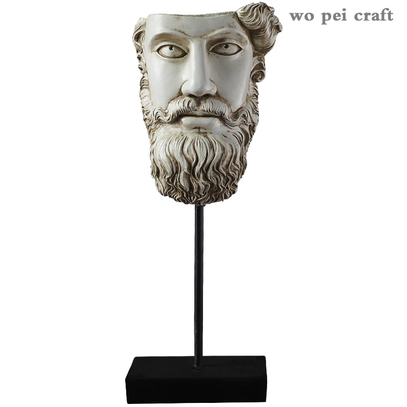 

Nordic Retro Greek Mythical Figure Ornament Sculpture Ornament Furnishing Office Desk Decor American Vintage Home Decoration