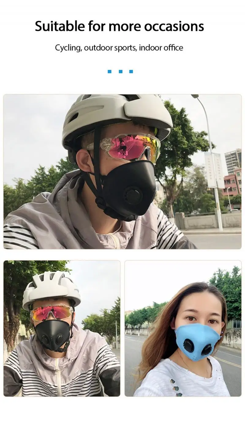 

Силиконовая защитная маска, Пылезащитная маска для езды на велосипеде, маска для катания на открытом воздухе, маска для катания на лыжах, ма...