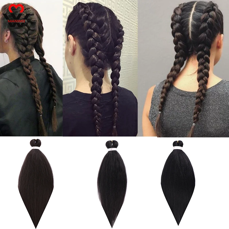 Косички для волос MANWEI канекалон синтетические косички наращивания с эффектом