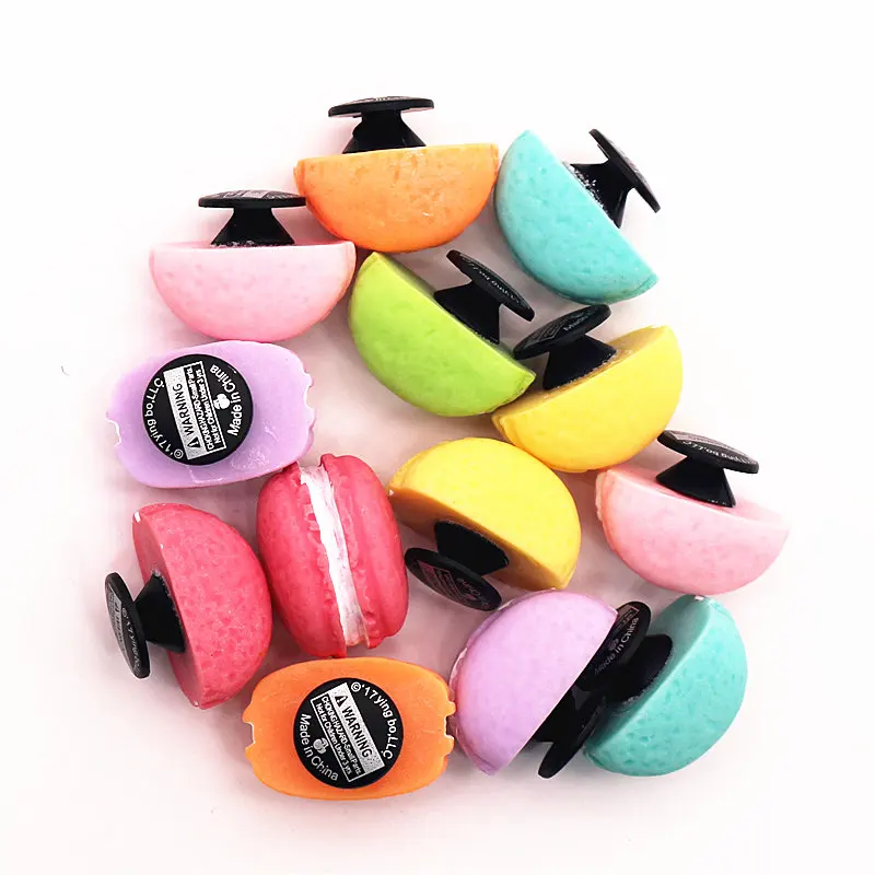 Re-ment Macaron Shoe Decoration Mini Resin Safety Non-toxic Garden Shoe Accessory Charms fit croc jibz Kid's Party X-mas Gift