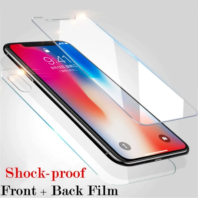 Передняя и задняя 360 полная крышка стекло Флим для Apple IPhone 11 Pro Max XS XR X 8 7 6 6S Plus Защитная Наклейка аксессуары
