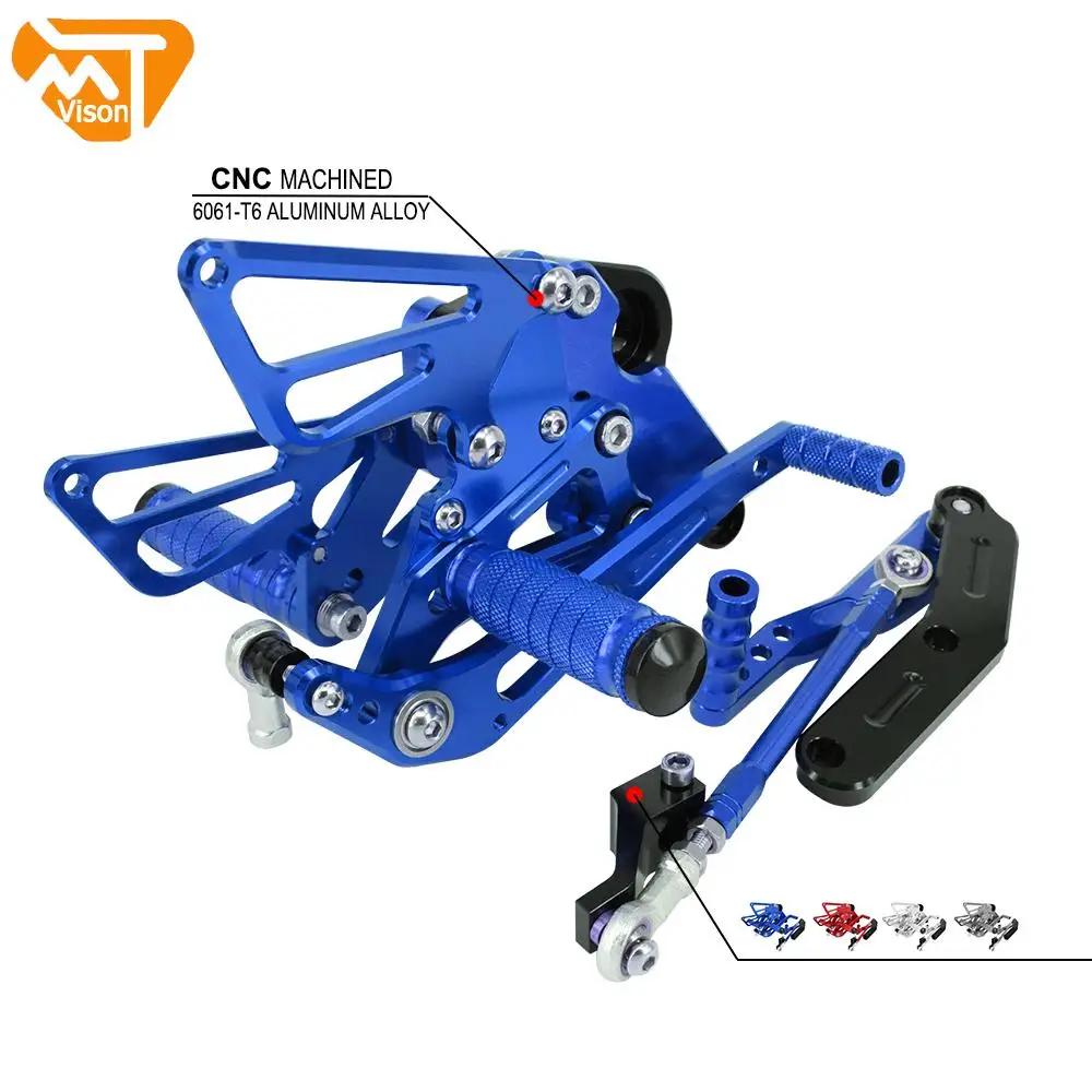 

Motorcycle CNC Adjustable Foot Pegs Pedals Rest Rearset Footpegs For YAMAHA MT-09 MT09 FZ-09 FZ09 2013-2017 XSR900 2016-2017
