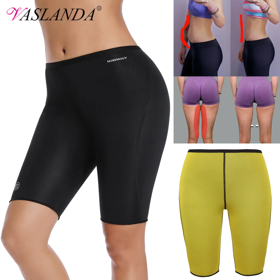 

Сауна пот шорты для женщин потеря веса брюки для похудения Неопреновые шорты для тренировки тела формирователь Талии Тренажер Капри ТЕРМО ...