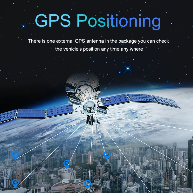 Автомобильная камера 4G с двойной камерой видеорегистратор функцией GPS-слежения и