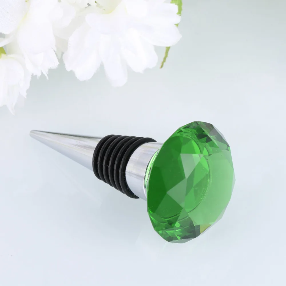 С украшением в виде кристаллов винная пробка с алмазом бутылки шампанского