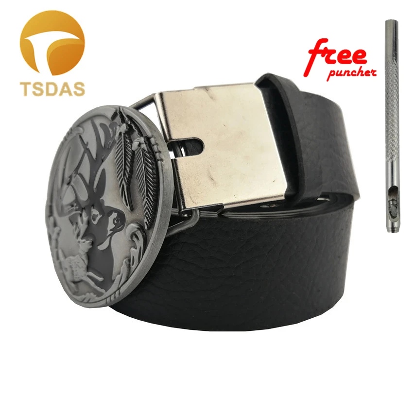 Съемные наручники ковбойские пряжки для ремня 40 мм Ретро Sika Deer DIY бренд | Дом и сад