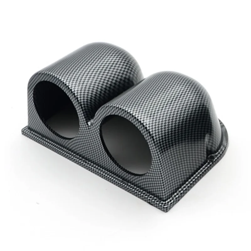 Универсальный карбоновый 2 дюйма 52 мм двойной отверстия Авто Манометр Pod