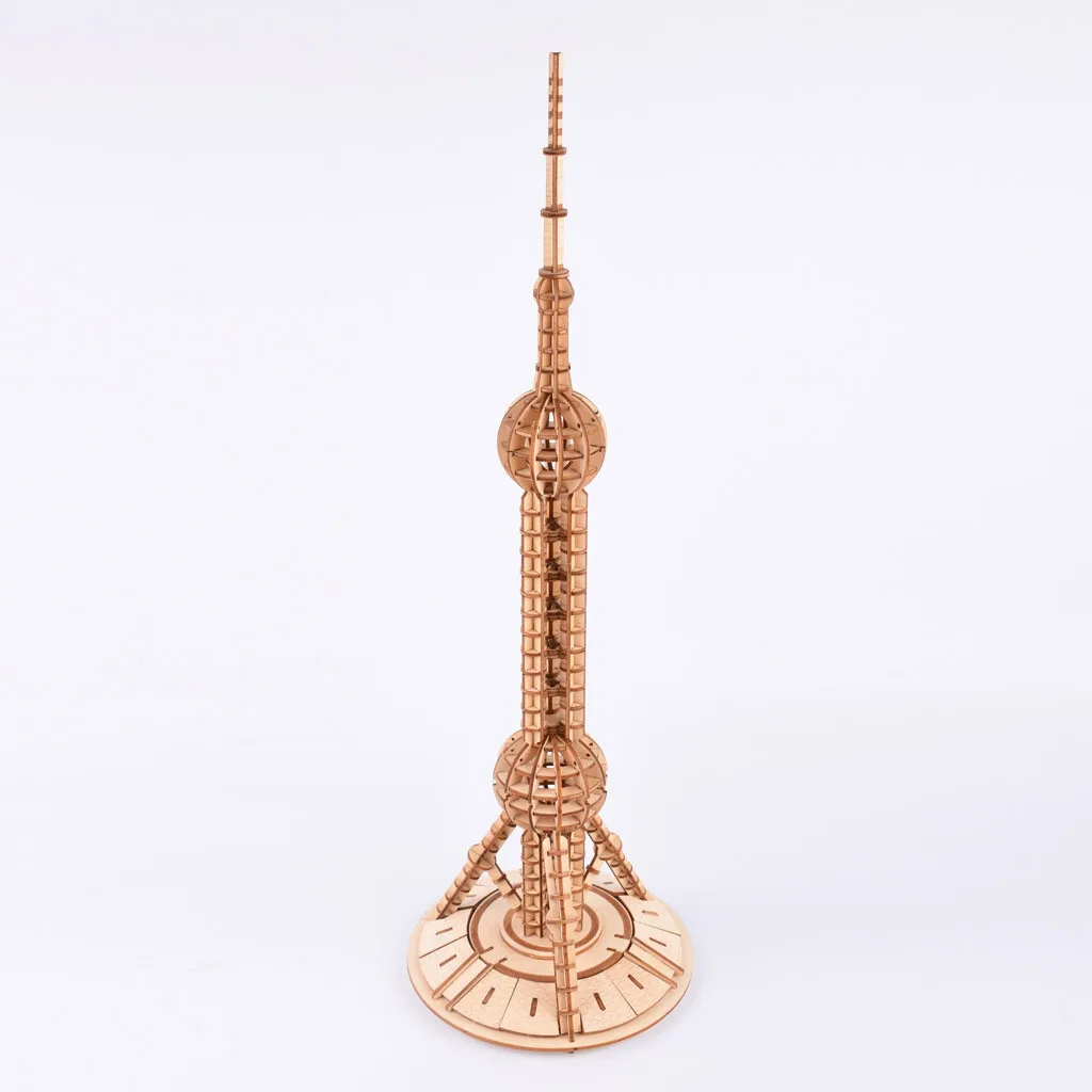 Деревянная 3D головоломка сделай сам башня из восточных жемчужин знаменитая