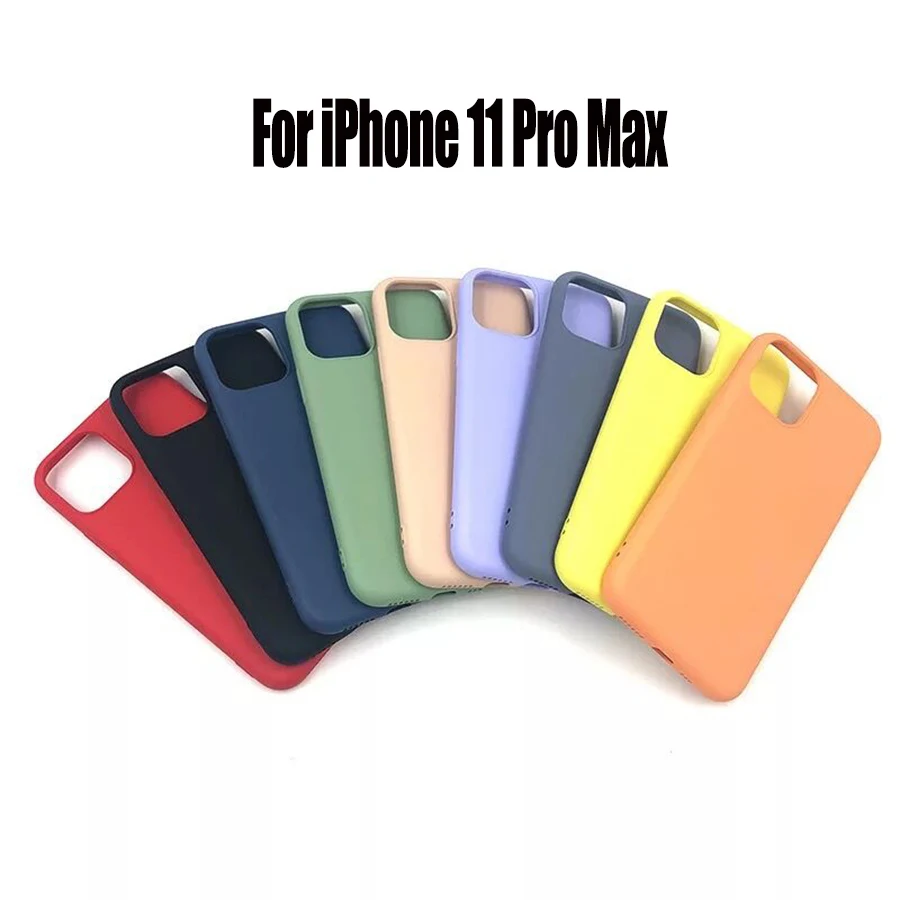 for iPhone 11 Pro XS Max XR X 8 7 6 6s Plus New Official Hard PC + Soft Liquid Silicone Case Back Full Cover Protective |