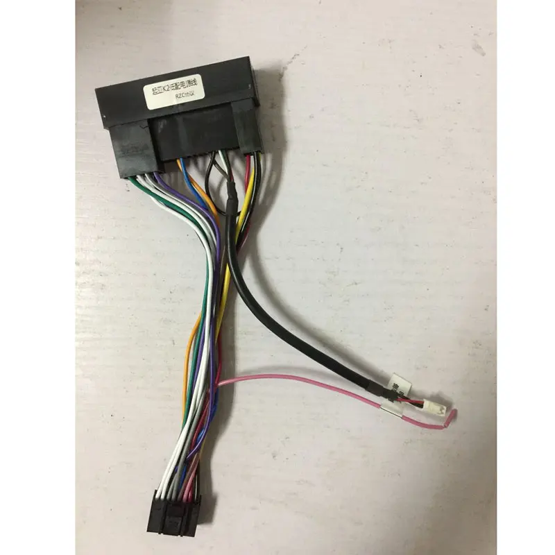 KIA power cable 9 дюймов 2din Автомагнитола для KIA K2 RIO4+ стерео панель установка двойной Din DVD рамка для K2 RIO 4 - Название цвета: KIA power cable