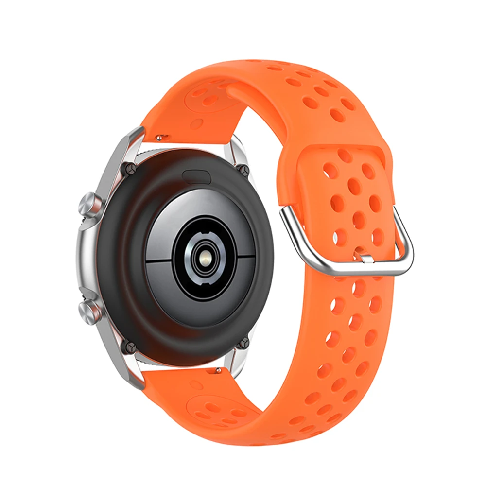 Ремешок силиконовый для наручных часов спортивный сменный однотонный браслет